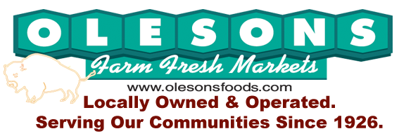 Olesons Farm Fresh Markets Logo. Locally Owned and operated. Serving our communities since 1926.